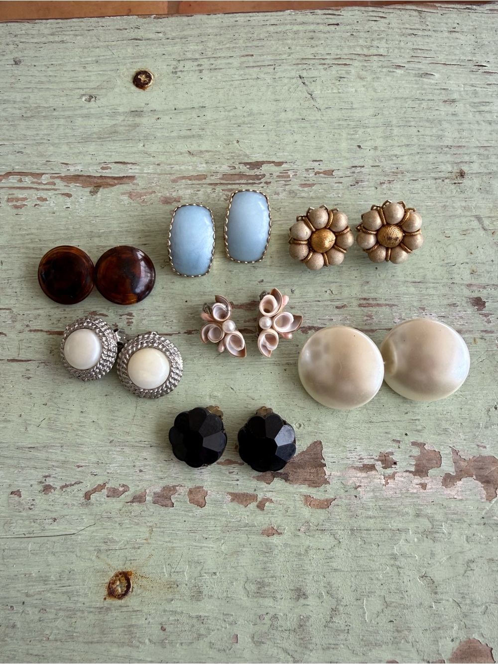 Bundle of Vintage Clip On Earrings